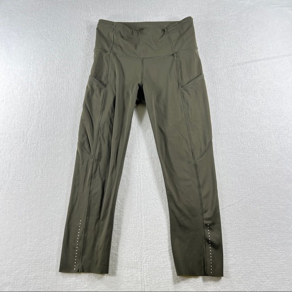 lululemon athletica Other - lululemon athletica Fast & Free Crop II *Nulux Leggings - Women’s 4 - Dark Olive